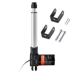 Linear Actuator 12V, 8 Inch Heavy Duty 1320lbs/6000N Linear Actuator, 0.19"/s Linear Motion Actuator with Mounting Bracket & IP44 Protection for Electric Door Industrial Machinery Vessels Cargo