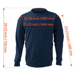 FR Shirts, Flame Resistant Long Sleeve Clothing Lightweight 7 oz Breathable Cotton, Men's Fire Retardant Work Shirt with Pre-shrink Treatment & Pocket, for Welders,Electricians,Navy Blue 2XL