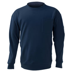 FR Shirts, Flame Resistant Long Sleeve Clothing Lightweight 7 oz Breathable Cotton, Men's Fire Retardant Work Shirt with Pre-shrink Treatment & Pocket, for Welders,Electricians,Navy Blue 2XL
