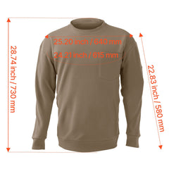 FR Shirts, Flame Resistant Long Sleeve Clothing Lightweight 7 oz Breathable Cotton, Men's Fire Retardant Work Shirt with Pre-shrink Treatment & Pocket, for Welders,Electricians,Gray XL