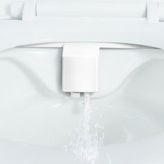 Bidet Attachment for Toilet, Non-Electric Bidet Toilet Seat Attachment - Dual Retractable Nozzles, Adjustable Water Pressure,  Easily Installed Cold Water Sprayer for Rear Feminine Wash, White