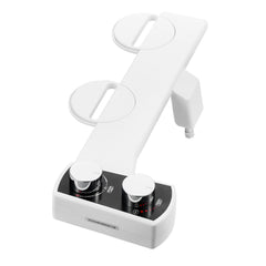 Bidet Attachment for Toilet, Non-Electric Bidet Toilet Seat Attachment - Dual Retractable Nozzles, Adjustable Water Pressure,  Easily Installed Cold Water Sprayer for Rear Feminine Wash, White
