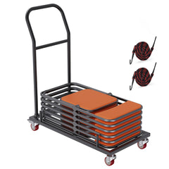 12 Chairs Folding Chair Storage Dolly Folding Chairs Rack Heavy Duty Iron