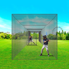 Baseball Batting Netting, Professional Softball Baseball Batting Hitting Training Net, Practice Portable Pitching Cage Net with Door & Carry Bag, Heavy Duty Enclosed PE Netting,1676CM (NET ONLY)