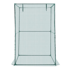 Crop Cage, 1.2 x 1.2 x 1.8 m Plant Protection Tent with Zippered Door, Wind-Resistant Tall Crop Cage, Easy to Install, Outdoor Raised Bed Cover, Tomato Plant Netting for Garden Patio Lawn