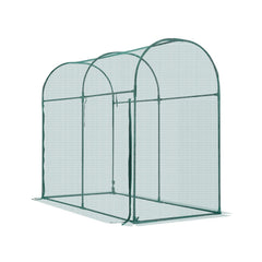 Crop Cage, 1.8 x 0.91 x 1.5 m Plant Protection Tent with Zippered Door, Wind-Resistant Tall Crop Cage, Easy to Install, Outdoor Raised Bed Cover with Frame, Plant Netting for Garden Patio Lawn