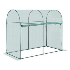 Crop Cage, 1.8 x 0.91 x 1.5 m Plant Protection Tent with Zippered Door, Wind-Resistant Tall Crop Cage, Easy to Install, Outdoor Raised Bed Cover with Frame, Plant Netting for Garden Patio Lawn