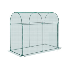 Crop Cage, 1.8 x 0.91 x 1.5 m Plant Protection Tent with Zippered Door, Wind-Resistant Tall Crop Cage, Easy to Install, Outdoor Raised Bed Cover with Frame, Plant Netting for Garden Patio Lawn