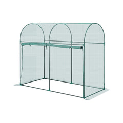 Crop Cage, 1.8 x 0.91 x 1.5 m Plant Protection Tent with Zippered Door, Wind-Resistant Tall Crop Cage, Easy to Install, Outdoor Raised Bed Cover with Frame, Plant Netting for Garden Patio Lawn