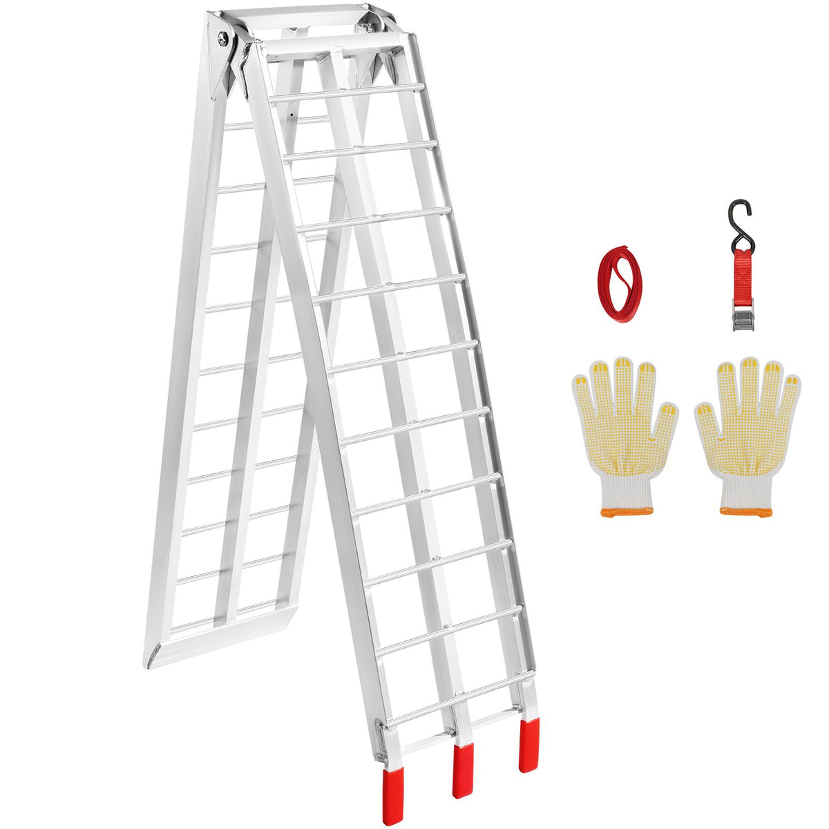 Aluminum Ramp 750 LBS Foldable Loading Ramps for Pickup Trucks Bed 1 Piece