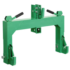 3-Point Quick Hitch with 2 in Receiver, 3000 Lbs Lift Capacity, 3-Pt Hitch with 5 Level Adjustable Bolt, Adaptation to Category 1 & 2 Tractor, Heavy Duty 3 Point Attachments, Green