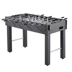 Foosball Table, 121 cm Standard Size Table, Indoor Full Size Foosball Tables for Home, Family, and Game Room, Durable Soccer Set, Includes 2 Balls, Score Keeper, and 2 Cup Holders