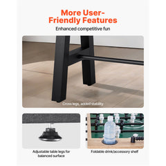 140 cm Foosball Soccer Game Table Standard Size Foosball Table for Home
