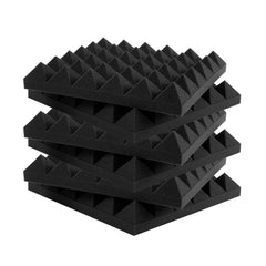 Acoustic Foam Panels 48 Pack 12 x 12 x 2 in Adhesive for Wall Ceiling
