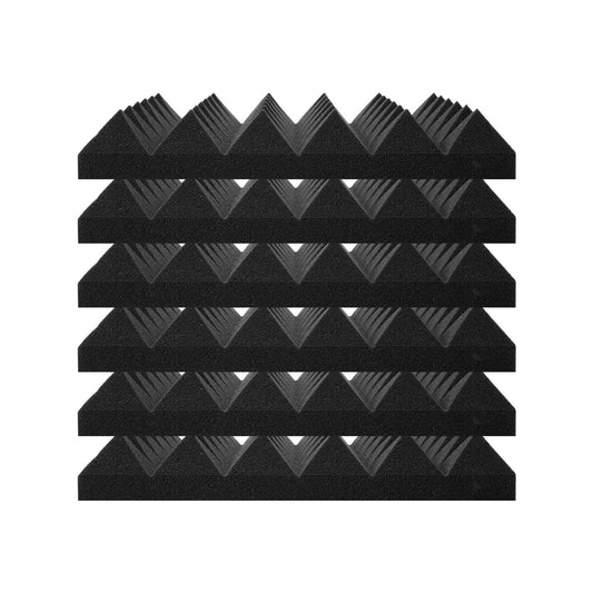 Acoustic Foam Panels 48 Pack 12 x 12 x 2 in Adhesive for Wall Ceiling