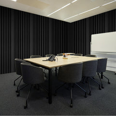 Acoustic Foam Panels 4 Pack 16.5 x 6.3 x 12 in Adhesive for Wall Ceiling