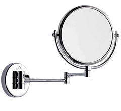 3X & 1X Wall Mount Magnifying Mirror (Solid Brass)