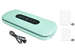 Smart Touch Vacuum Sealer with 40 Bags | -60kPa Suction Multi Function for Meat/Fish/Camping | Automatic Sealing BPA-Free ABS Anti-Leak Design