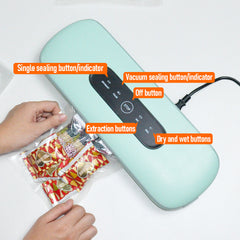 Smart Touch Vacuum Sealer with 40 Bags | -60kPa Suction Multi Function for Meat/Fish/Camping | Automatic Sealing BPA-Free ABS Anti-Leak Design