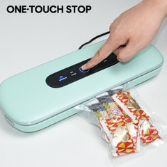 Smart Touch Vacuum Sealer with 40 Bags | -60kPa Suction Multi Function for Meat/Fish/Camping | Automatic Sealing BPA-Free ABS Anti-Leak Design