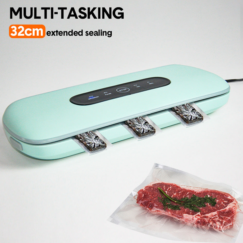 Smart Touch Vacuum Sealer with 40 Bags | -60kPa Suction Multi Function for Meat/Fish/Camping | Automatic Sealing BPA-Free ABS Anti-Leak Design