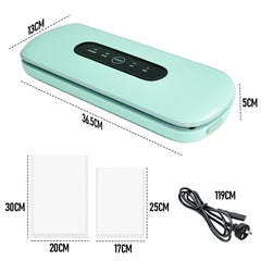 Smart Touch Vacuum Sealer with 40 Bags | -60kPa Suction Multi Function for Meat/Fish/Camping | Automatic Sealing BPA-Free ABS Anti-Leak Design