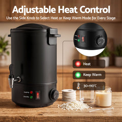 Devanti 6L Wax Melter Candle Making 1520W Melting Pot Furnace Quick Pour Spout Soy Soap