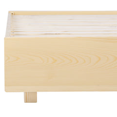 Artiss Bed Frame Queen Size Floating Wooden Mattress Base Platform Timber ODIN