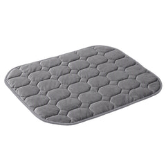 Giselle Weighted Lap Blanket 3.2KG Grey Crystal Velvet Quilted Glass Bead Fill for Sofa Office