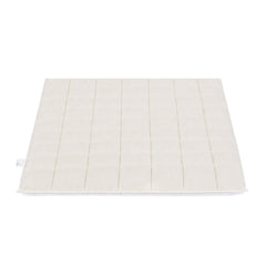 Giselle Faux Fur Weighted Blanket 2 Sided Long Pile Sherpa Reverse Cream 6.8KG 120 x 180cm