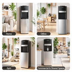 Devanti 3 Taps Hot and Cold Water Cooler Dispenser with Child Safety Lock
