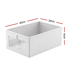 Artiss 6 Pack Linen Closet Organizers and Storage Foldable Clothing Bins