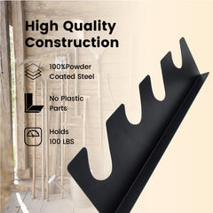 3 Sets Garden Tool Organizer Heavy Duty Carbon Steel Wall-mounted Garage Shed Storage Utility Racks For Broom Rake Mop 100Lbs Strong Loading Capacity