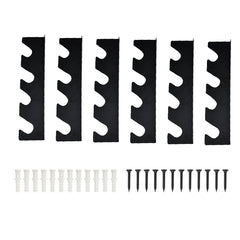 3 Sets Garden Tool Organizer Heavy Duty Carbon Steel Wall-mounted Garage Shed Storage Utility Racks For Broom Rake Mop 100Lbs Strong Loading Capacity