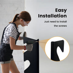 3 Sets Garden Tool Organizer Heavy Duty Carbon Steel Wall-mounted Garage Shed Storage Utility Racks For Broom Rake Mop 100Lbs Strong Loading Capacity