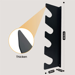 3 Sets Garden Tool Organizer Heavy Duty Carbon Steel Wall-mounted Garage Shed Storage Utility Racks For Broom Rake Mop 100Lbs Strong Loading Capacity