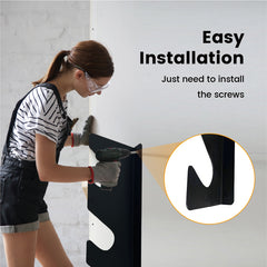 3 Sets Garden Tool Organizer Heavy Duty Carbon Steel Wall-mounted Garage Shed Storage Utility Racks For Broom Rake Mop 100Lbs Strong Loading Capacity