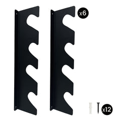 3 Sets Garden Tool Organizer Heavy Duty Carbon Steel Wall-mounted Garage Shed Storage Utility Racks For Broom Rake Mop 100Lbs Strong Loading Capacity