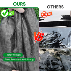 Weed Barrier Fabric 100m x 1m  Heavy Duty Highly Permeable Gardening Woven Ground Cover with 120 Ground Nails for Weeds Control Pathways Landscaping Farming