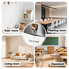 90x120cm Magnetic Whiteboard Paper Removable No-Ghosting Dry Erase White Board Sheet Includes Stickers Markers And Eraser for Home Classroom Office