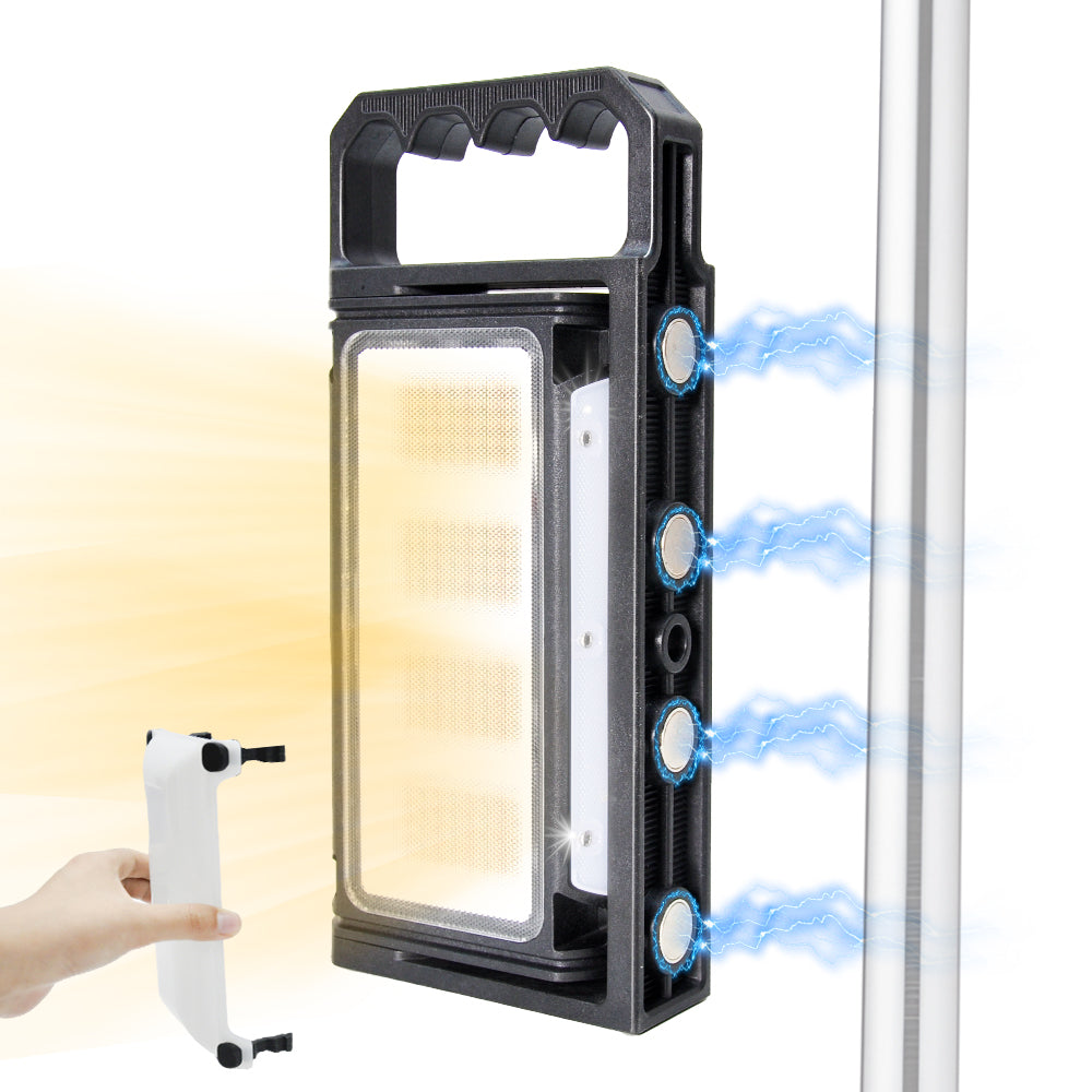 Magnetic Led Work Light Portable Led Lantern 8000mAh Rechargeable Outdoor 360 Rotating Emergency Light with 320 Led Lights for Camping Car Repair Job Site