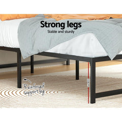 RoomSense Double 30cm Latex Hybrid Mattress Bundle with Metal Bed Frame