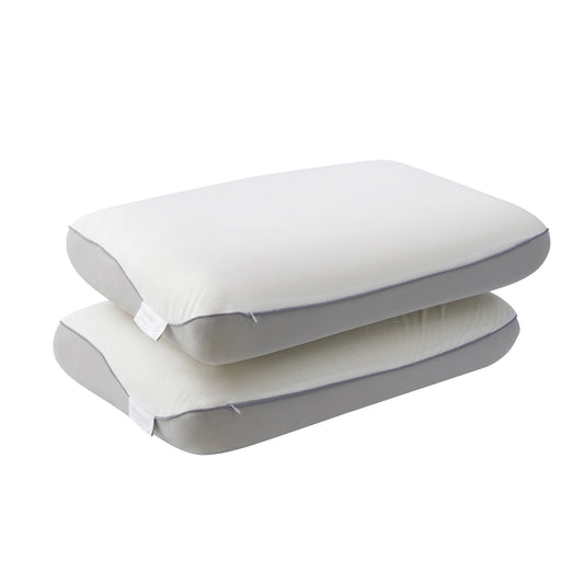 ROOMSENSE Reversible Dual-Sided Memory Foam Pillow, Ice-Cooling & Warm Fabric Sides, 55D Ultra-High Density Ergonomic Contour Pillow for Neck Pain Relief, Back & Side Sleepers
