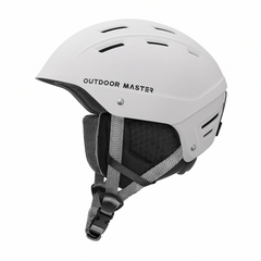 OutdoorMaster Kelvin II Ski Helmet - Snow Sport Helmet Snowboard Helmet for Men Women & Youth White L