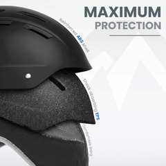 OutdoorMaster Kelvin II Ski Helmet - Snow Sport Helmet Snowboard Helmet for Men Women & Youth White L