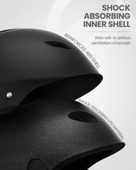 OutdoorMaster Kelvin Ski Helmet - with ASTM Certified Safety, 9 Options - for Men, Women & Youth-White,Large