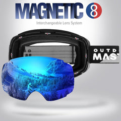 OutdoorMaster Kelvin Ski Helmet - with ASTM Certified Safety, 9 Options - for Men, Women & Youth-White,Medium
