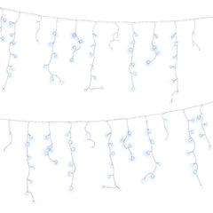 Jingle Jollys 32M Christmas Lights Solar Icicle String Lights 960 LED Cool White