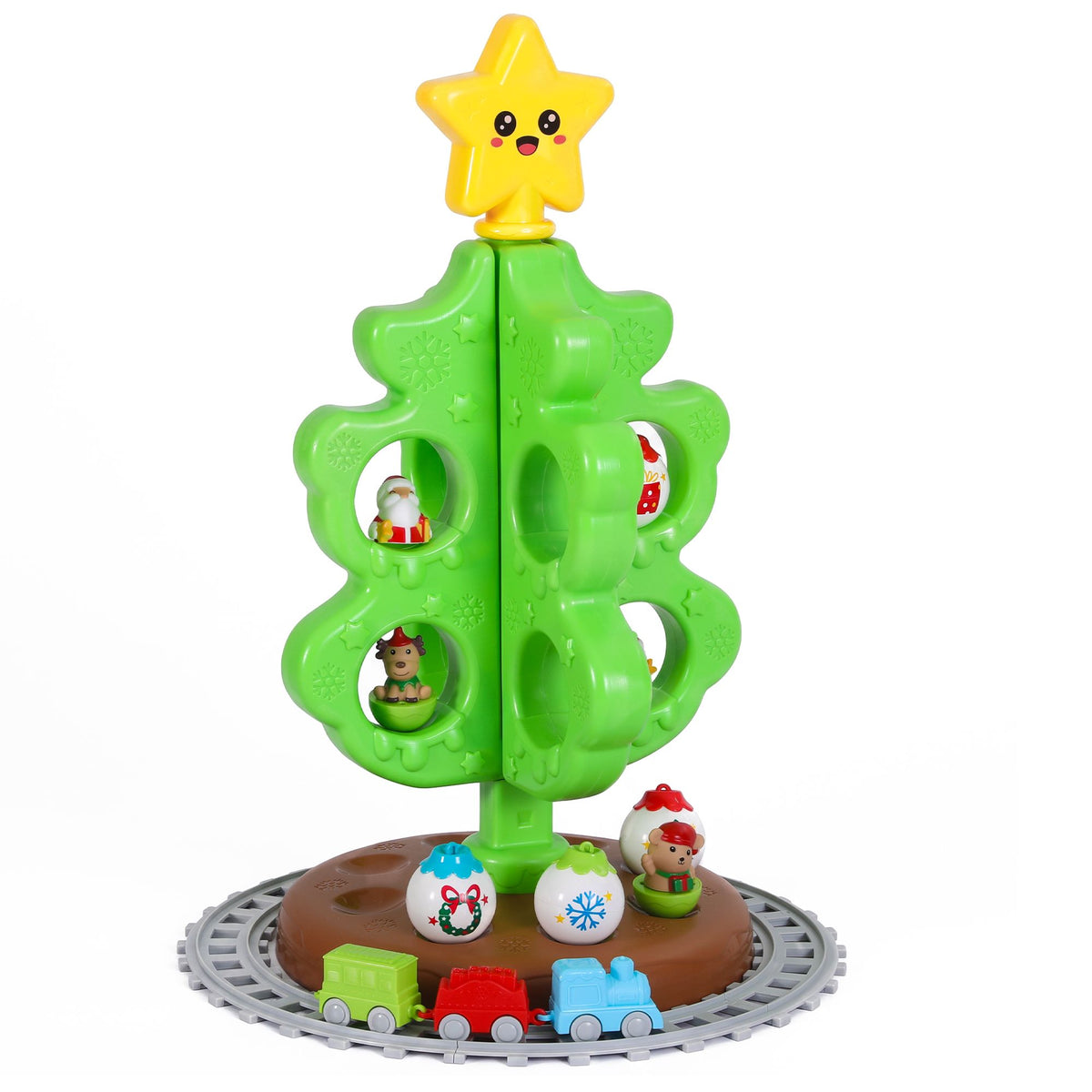 Jingle Jollys Toddler First Christmas Tree Mini Xmas Tree Toy Set with Train