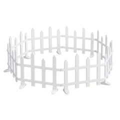 Jingle Jollys 3m Solar Christmas Fence Lights Outdoor Garden Path Decor Warm White 8pc